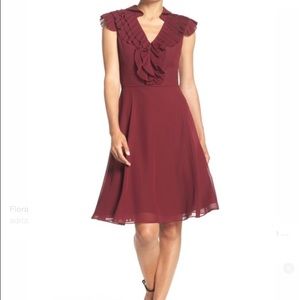 Adrianna Papell A- Line Dress with ruffle detail